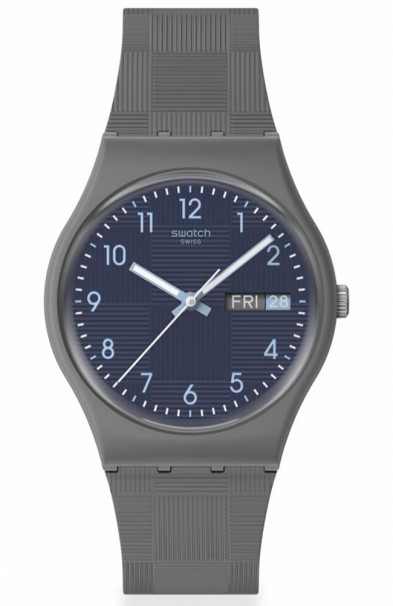 SWATCH Tile Dial Rubber Strap SO28M701 