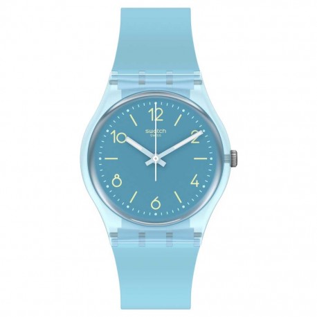 SWATCH Turquoise Tonic Light Blue Strap SO28S101 