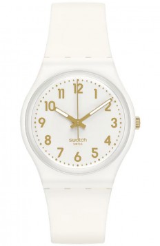 SWATCH White Bishop Rubber Strap SO28W106-S14