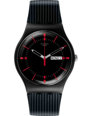 SWATCH Gaet Again Black Rubber Strap SO29B710