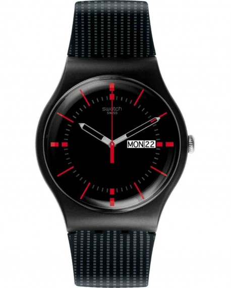 SWATCH Gaet Again Black Rubber Strap SO29B710 