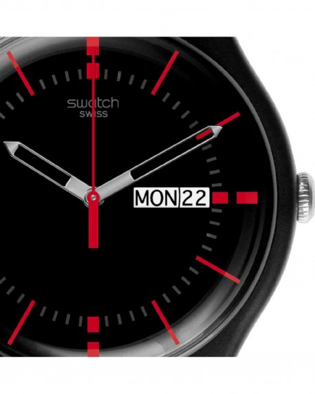 SWATCH Gaet Again Black Rubber Strap SO29B710 