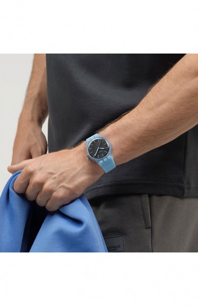 SWATCH Blue Moves Rubber Strap SO29L101 