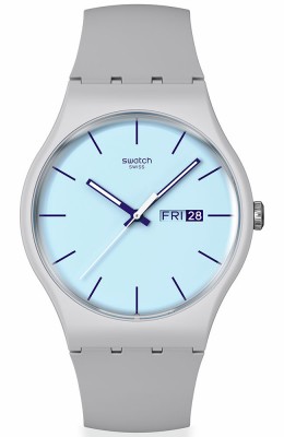 SWATCH Blueberry Sky Rubber Strap SO29M702