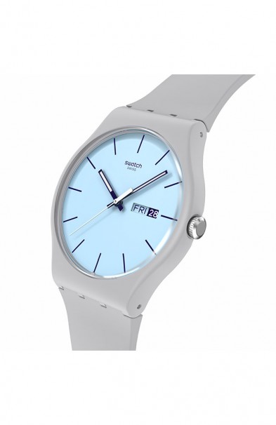 SWATCH Blueberry Sky Rubber Strap SO29M702 