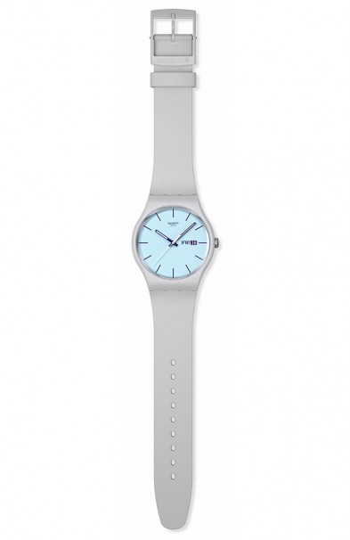 SWATCH Blueberry Sky Rubber Strap SO29M702 