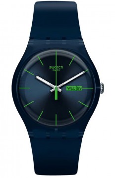 SWATCH Blue Rebel Rubber Strap SO29N704