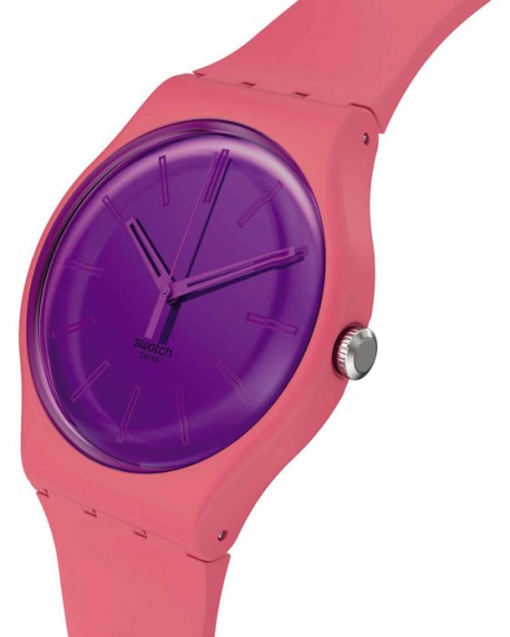 SWATCH Essentials Berry Harmonious Pink Silicone Strap SO29P102 