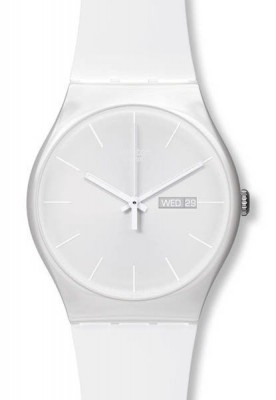 SWATCH White Rebel White Silicone Strap SO29W704-S14