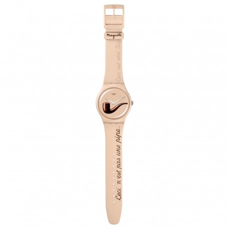 SWATCH LA TRAHISON DES IMAGES BY RENE MAGRITTE Multicolor Silicon Strap SO29Z124 
