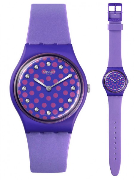 SWATCH Perfect Plum Purple Rubber Strap SO31V100 