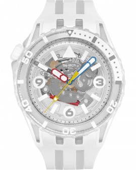 SWATCH Scubaqua Aurelia Aurita Two Tone Silicone Strap SSCU09K100