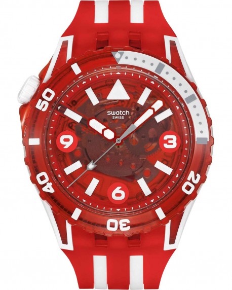 SWATCH Scubaqua Lion’s Mane Two Tone Silicone Strap SSCU09R100 