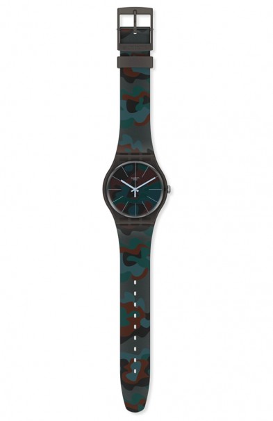 SWATCH Camoucity Camo Silicone Strap SUOB175 