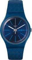 SWATCH Wave Path Blue Rubber Strap SUON713