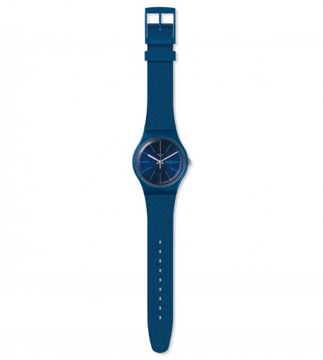 SWATCH Wave Path Blue Rubber Strap SUON713 