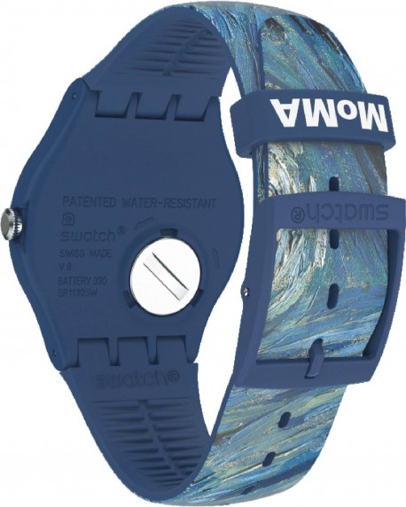 SWATCH MoMA The Starry Night By Vincent Van Gogh Silicone Strap SUOZ335 