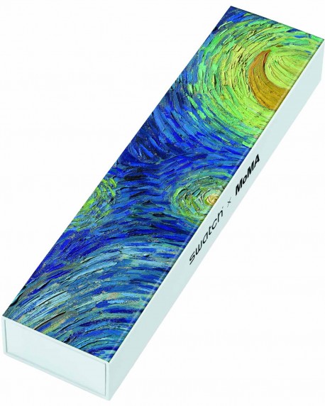 SWATCH MoMA The Starry Night By Vincent Van Gogh Silicone Strap SUOZ335 