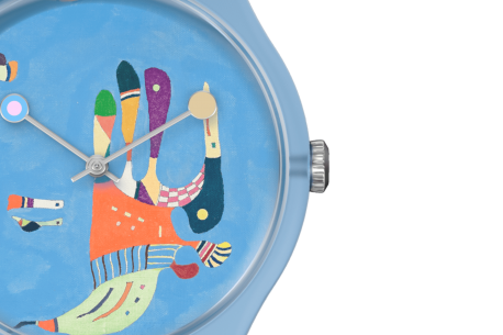 SWATCH X Centre Pompidou Blue sky by Vassily Kandinsky SUOZ342 