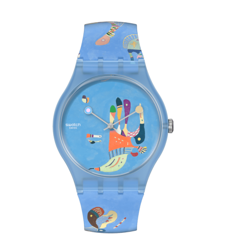 SWATCH X Centre Pompidou Blue sky by Vassily Kandinsky SUOZ342 