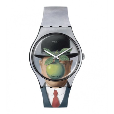 SWATCH LE FILS DE L'HOMME BY RENE MAGRITTE Multicolor Silinone Strap SUOZ350