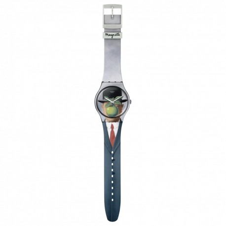 SWATCH LE FILS DE L'HOMME BY RENE MAGRITTE Multicolor Silinone Strap SUOZ350 