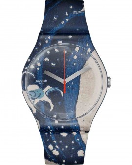 SWATCH Art Journey 2023 The Great Wave By Hokusai & Astrolabe SUOZ351