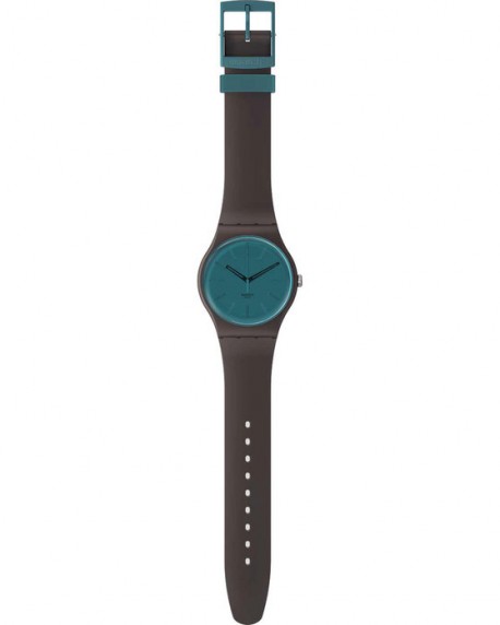 SWATCH Essentials Dark Duality Brown Biosourced Strap SΟ29C100 