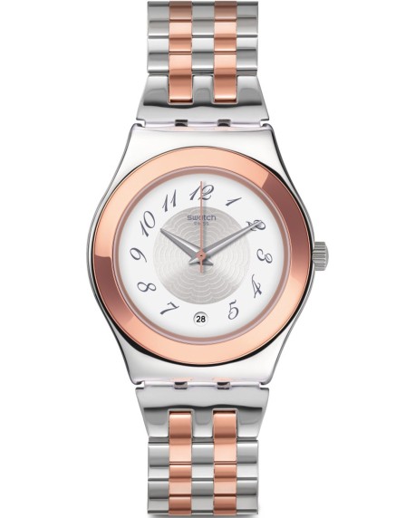Swatch Midimix Two Tone Stainless Steel Bracelet YLS454G