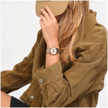 Swatch Midimix Two Tone Stainless Steel Bracelet YLS454G