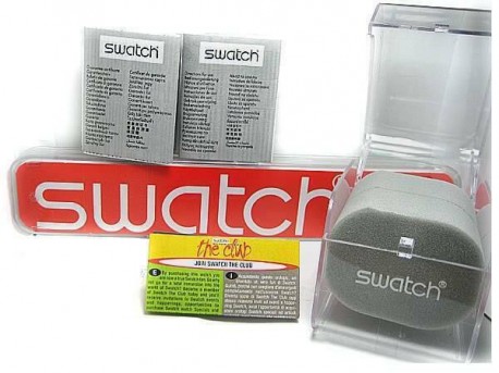 SWATCH Something New Black Rubber Strap LB153 