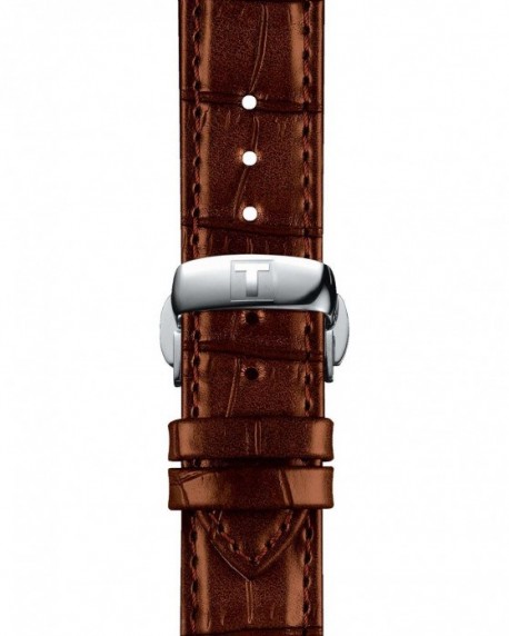 TISSOT T-Classic Le Locle Open Heart Automatic Brown Leather Strap T0064071603301 