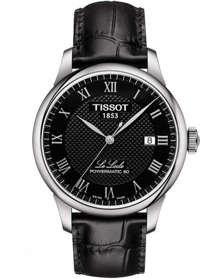 TISSOT T-Classic Le Locle Automatic Black Leather Strap T0064071605300 