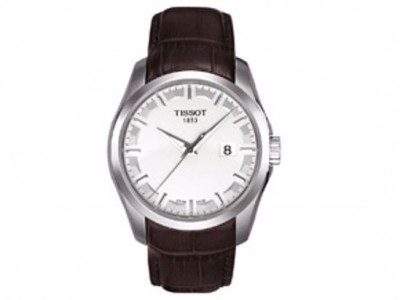 TISSOT Couturier Brown Leather Strap T0354101603100
