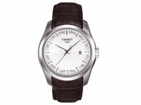 TISSOT Couturier Brown Leather Strap T0354101603100 