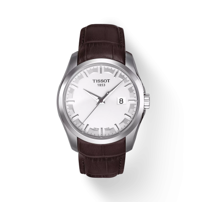 TISSOT Couturier Brown Leather Strap T0354101603100 TISSOT Couturier Brown Leather Strap T0354101603100