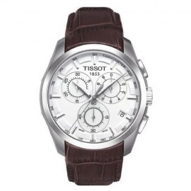 Tissot T-Trend Couturier Quartz Chronograph Brown Leather Strap T0356171603100