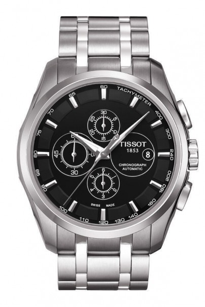 Tissot Mens Automatic Couturier Chronograph Stainless Steel Bracelet T0356271105100
