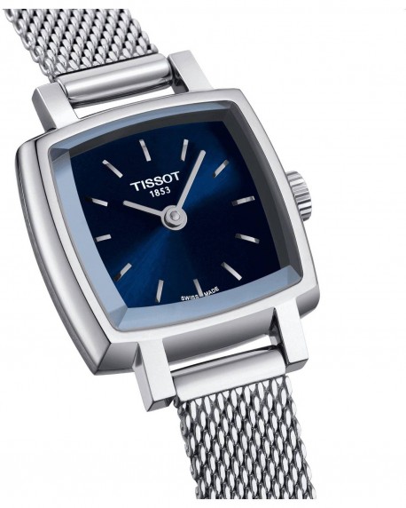 TISSOT T-Lady Lovely Square Silver Stainless Steel Bracelet T0581091104100 