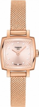 TISSOT T-Trend Lovely Square Rose Gold Stainless Steel Bracelet T0581093345600