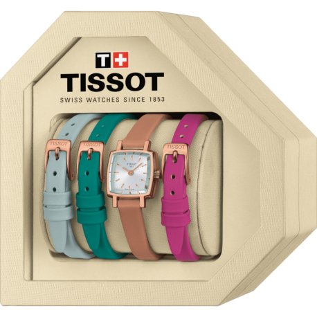 TISSOT T-Trend Lovely Square Rose Gold Set T0581093603101 