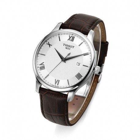 TISSOT Tradition Brown Leather Strap T0636101603800 