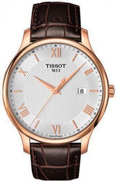 TISSOT T-Classic Tradition Brown Leather Strap T0636103603800