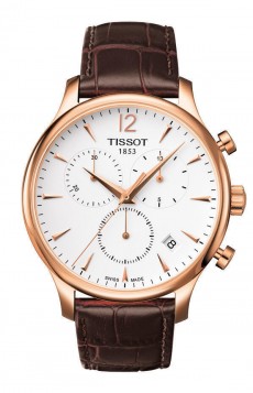 TISSOT T-Classic Tradition Quartz Brown Leather Strap T0636173603700