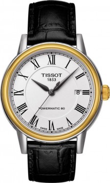 TISSOT T-Classic Carson Automatic Black Leather Strap T0854072601300