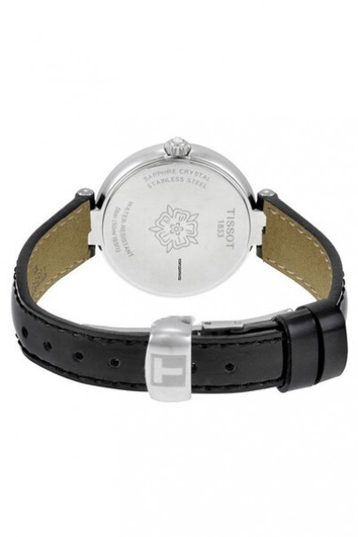 TISSOT FLAMINGO Black Leather Strap T0942101611100 