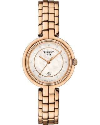 TISSOT Flamingo Diamonds Rose Gold Stainless Steel Bracelet T0942103311602