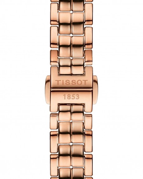 TISSOT Flamingo Diamonds Rose Gold Stainless Steel Bracelet T0942103311602 