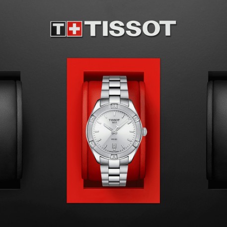 TISSOT PR100 Lady Silver Stainless Steel Bracelet T1019101103100 