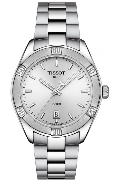 TISSOT PR100 Lady Silver Stainless Steel Bracelet T1019101103100 